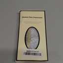 Real Human Hair Topper for Older Women Wispy Bangs,Natural Cover Slight Wide Part Line,Thin Crown Wiglets Hair Pieces,Clip in Bangs,Top Base 1.9"3.5" (12In,0.7oz,#A02 White-Very little black)