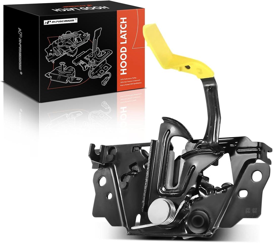 A-Premium Front Hood Latch Assembly Compatible with Ford Vehicles - Transit-150 Transit-250 Transit-350 2015-2023, With Anti Theft, Front Hood Lock - Replace# CK4Z16700B