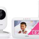 VTech VM5251 5 Digital Video Baby Monitor with Full-Color and Automatic Night Vision, White 5 inch