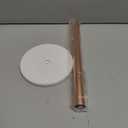 Kitchen Paper Holder, Paper Towel Holder 36 cm x 15 cm (Rose Gold), Stainless Steel Rose Gold Kitchen Roll Holder with White Marble Base