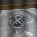 VOLISUN Low Profile Ceiling Fans with Lights and Remote, 19.7in Flush Mount Ceiling Fans with Light, 3000K-6500K Dimmable Fandelier LED Fan Light, White Bladeless Ceiling Fans with Lights for Bedroom