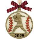 Shzbtdo Softball Gifts for Girls, Softball Christmas Ornaments - Hanging Sports Ornaments for Christmas Tree, Xmas Gifts for Teen Girls, Players, Coach, Fans, Sports Lovers,2pcs