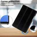 Tri-Fold Case Compatible with Huawei Mediapad M5 8.4 Inch(SHT-AL09/SHT-W12), Includes a Screen Protector - Premium PU Leather Tri-Fold Cover with Auto Sleep/Wake (Black, One Size)