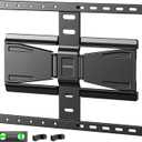 monTEK 0.77" Ultra Slim TV Wall Mount for 43-90 Inch TVs, Swivel & Tilt & Leveling & Extension Wall Mount TV Bracket with Articulating Dual Arms, Low Profile Full Motion tv Mount, 4X Weight Tested