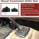Manual Transmission Shifter Boot, Gear Shift Lever Rubber Knob Boot Compatible with 1990-1997 Ford F-150 F-250 F-350 Bronco Replaces # F5TZ7277BA F5TZ-7277-BA