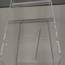 Manual Label Dispenser Acrylic Adjustable Clear Label Holder Sticker Dispenser for Office Home Business Tabletop(10 x 6 x 6 Inch)