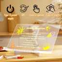 Cosmody Led Drawing Board, LED Note Board with 7 Colors, Led Drawing Board with Adjustable Stand and 12 Pens, Led Note Board with Colors, Dry Erase Board, Holiday Trend Gift (11.8 * 7.8in)