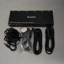 HDMI+Displayport KVM Switch 2 Monitors 4 Computers 8K@60Hz 4K@144Hz, Dual Monitor KVM Switch for 4 PC Share 2 Monitors and 4 USB3.0 Devices, with 4 USB Cables, Power Adapter and Wired Remote