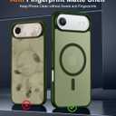 SPIDERCASE for iPhone Air Case, Magnetic Translucent Matte Case with 2PCS Tempered Glass Screen Protector Slim Phone Case for iPhone Air 6.5'', Green