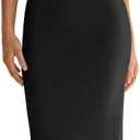 LILLUSORY Knitted Dresses Twisted Front Bodycon Dress with Back Slit (Small, Black)