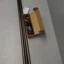Decopolitan 1" Industrial Double Curtain Rod Set, 72 to 144 Inches, Dark Bronze