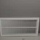 Fits 14x30 Duct Opening | Steel Return Air Filter Grille by Handua [Removable Door] for 1-inch Filters | Vent Cover Grill | White | HVAC Cold Air Intake Grille | Out Dim: 16 5/8"W X 32 5/8"H