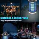 snanlen 4200V High-Powered Electric Bug Zapper Outdoor & Indoor with LED Attractant, Durable ABS Mosquito Zapper Outdoor, Plug-in Fly Trap & Mosquito Killer for Patio, Yard, Garden and Home