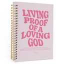 Wheatwin Christian Journal, Pink Bible Study Notebook, Bible Notebooks for Note Taking, Church Hardcover Spiral Notebook for Women 5.5x8.3 - Pink