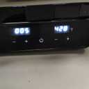 1200W Belgian Waffle Maker with 4-Slice, Waffle Iron with Nonstick Plates, Time & Temp Control, LCD Display, Perfect Waffle Machine for Kids and Families, Stainless Steel, Silver