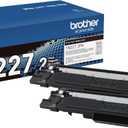Brother Genuine TN227 High-Yield Black Toner Cartridge Twin Pack for Professional Laser Printing, 2 Pack Yields 6,000 Pages Total, Compatible with HL-L3210CW HL-L3230CDW Printers