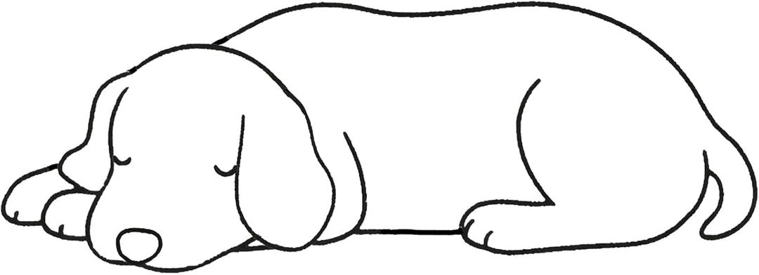 Baitiane Black Metal Wall Decor - Line Art Labrador Sleeping Dog - Minimalist Handmade Canine Outline Painting - Modern Pet Lover Gift for Home, Dog house & Pet Nurseries