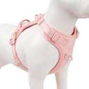 No Pull Dog Harness, Puppy Vest with Front Clip for Small Medium Large Sized Dog - (Light Pink) XS(neck:11.8-16.5", Chest:14.2-19.7")