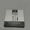in Ear Wired Earbuds, Wired Headphones with Microphone, 3.5mm Corded Earphones with in Line Volume Controller, Black