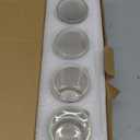 NETANY Drinking Glasses with Glass Straw 4pcs Set - 16oz Highball Glass Cups, Beer Glasses, Iced Coffee Glasses, Cute Tumbler Cup, Ideal for Whiskey, Soda, Tea, Water, Gift, 2 Brushes