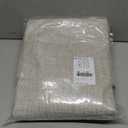 NICETOWN 100% Blackout Linen Curtains 90" Long for Bedroom, Thermal Insulated Living Room Curtains with Liner, Farmhouse Style Linen Blend Window Draperies for Dining Room (2 Panels, 52" W, Natural)