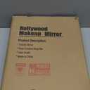 Hansong Vanity Mirror with Lights Lighted Makeup Mirror with 9 LED Bulbs Plug in Light Up Makeup Mirror with Lights 360 Rotation with 10x Magnifying Mirror Tabletop (White)