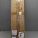 48 Inch Solid Wood Fireplace Mantel Shelf, Matte Black