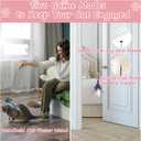 3-in-1 Interactive Bird Simulation Cat Wand Toys Set, Cat Hanging Door Toy, Include Detachable 5PCS Replacements Feather Toys and 2 Types Door Hanging String