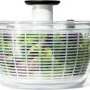 OXO Good Grips Salad Spinner | Lettuce Spinner | Fruit Washer | Fruit Washing Bowl with Strainer | Vegetable Cleaner | Salad Cleaner | Lettuce Washer | 6.22 Quart Capacity (White)