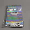 100 Pcs Mylar Bags, Holographic Bags, Resealable Bag for Small Business, Packaging, Sample Bag for Pen, Gift, Jewelry, Snack, Bracelets, Mothers Day Gifts (5.5x7.9in)