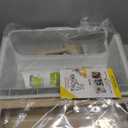 Le you pet semi-automatic quick cleaning cat litter box, Luxury cat toilet(white / milk brown)