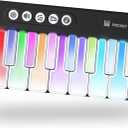 Mini Keyboard Piano Toy, Portable Light Up Pocket Piano for Toddlers Kids (Black)