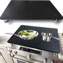 Stainless Steel Stovetop Cover Countertop Workspace with Adjustable Legs, Large Cutting Noodle Board for 30 Electric and Gas Stove Burner and RV Cook Top Cover, 29.5 x 21.2 x 3 Inches