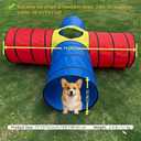 Dog Agility Tunnel for Small & Medium Dogs and Puppies – Durable Oxford Fabric, Pop-Up Exercise & Training Toy for Indoor Outdoor Play, Interactive Pet Tunnel with Storage Bag