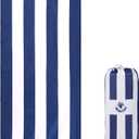 4Monster Microfiber Beach Towel Quick Dry,Super Absorbent Lightweight Travel Towel for Swimmers, Sand Free Camping Towel, Beach Towels for Pool,Swim,Water Sports,Yoga (78.00" x 35.00", 31 Classic- Navy Blue)