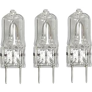 3 Pack Light Bulb for GE Microwave Oven-120V 50W Halogen Light Bulb Fits for GE Over The Stove Range Microwave Hood Night Light/Stove Light Bulb,Replaces WB08X10051 WB08X10057