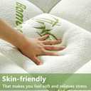 PATSBA Premium Viscose Made from Bamboo Twin XL Size Mattress Topper,1200 GSM Quilted Fitted Extra Thick Mattress Pad,Pillow Top Mattress Cover with Deep Pocket Up to 21 Inches39 * 80inch