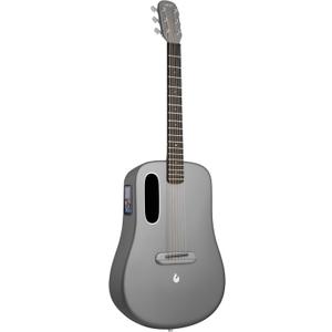 LAVA ME 4 Acoustic Electric Guitars Carbon Fiber Travel Smart Audio Guitar with 3.5 inch TouchScreen, HILAVA 2.0 System, Right-handed, FreeBoost 3.0, Airflow Bag (36INCH Space Gray)
