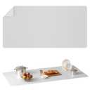 Silicone Mats for Kitchen Counter 47.2"x23.6"x0.08”, Largest Heat Resistant Mats for Countertop, Kitchen Island Silicone Protector Placemats Nonslip Extra Large Counter Mat (Translucent)