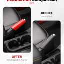 JWWY Interior Trim Kit Dress-Up Kit Decor Set Center Console Gear Shift Dashboard Panel,Door Window Switch Knob Speaker Cover Trim for 20242026 Jeep Wrangler JL JLU & Gladiator JT Red 28pcs