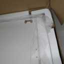 DUMOS 2 Drawer Rolling File Cabinet, Small Wood Filing Cabinet, White, 15.7"D x 16.5"W x 27.6"H