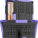 for Kindle Fire hd 10 & 10 Plus Tablet Case 2023 Release 13th Generation Kickstand Heavy Duty Armor Defender Cover [ NOT fit Prior 2021/2019 Release 11th/9th Gen] (Purple)