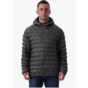 Men's Packable Puffer Jacket Lightweight Hooded Windproof Winter Coat for Travel Running Hiking 