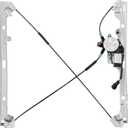 Front Driver Side Power Window Regulator with Motor (2 Pins) Fit for 2001-2006 Chevrolet Silverado 1500 3500, Avalanche Suburban GMC Sierra 1500 2500 3500 Yukon XL Cadillac Escalade, 741-644
