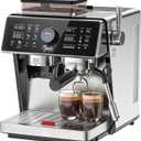 Dual Boiler Semi-Automatic Espresso Machine with Built-in Grinder, 58mm Portafilter, TFT Display & Milk Frother Steam Wand  Professional Coffee Maker for Home Barista