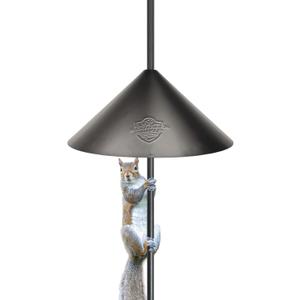 Nature's Way Squirrel Shield 18 inch Metal Wrap Around Baffle for Outdoor Wild Bird Seed Feeder, Squirrel Proof, Black