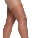 Berkshire Women's Plus-Size Queen Silky Sheer Control Top Pantyhose 4489 (1X-2X, City Beige)