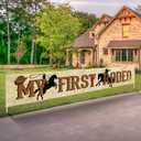 Labakita Large My First Rodeo Banner, West Cowboy Cowgirl Theme 1st Birthday Banner, Mexican Rodeo Themed 1st Birthday Party Decorations