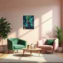 2 x obterie Cat Paint by Numbers Kit for Adults Beginner Skeleton Oil Painting Kit Adult Paint by Number Kits on Canvas DIY Painting for Beginners Art by Numbers for Gifts Home Wall Decor 16x20 Inch (YF038)