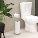Simple Houseware Toilet Paper Holder for Bathroom Tissue Freestanding Storage, Chrome
